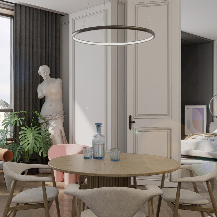 Lampa wisząca Midway Triangle czarna LED 3000K - 7372