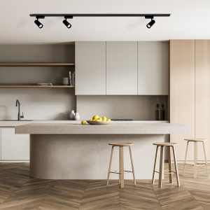 Reflektor do szynoprzewodu Leon 1F czarny LED 3000K