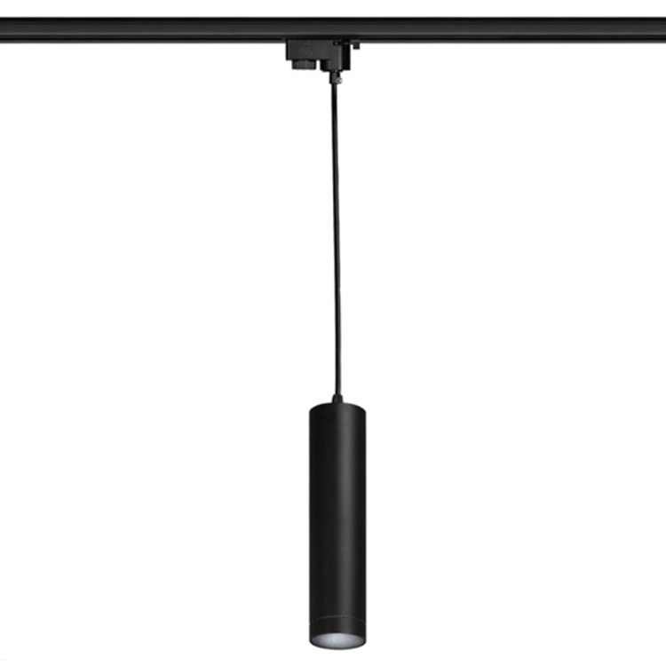 Lampa wisząca do szynoprzewodu Snow 3F czarna 1xGU10 - 7450