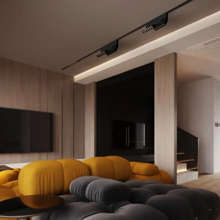 Reflektor do szynoprzewodów Magnetic Lunar czarny LED 3000K - 7468