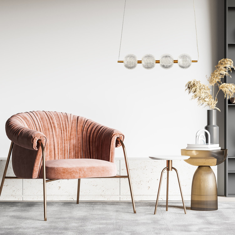 Diamond 4 linia wisząca złota - 7539