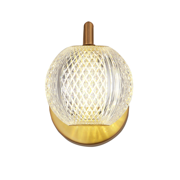 Diamond kinkiet złoty - 7556