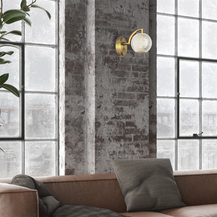 Diamond kinkiet złoty - 7557