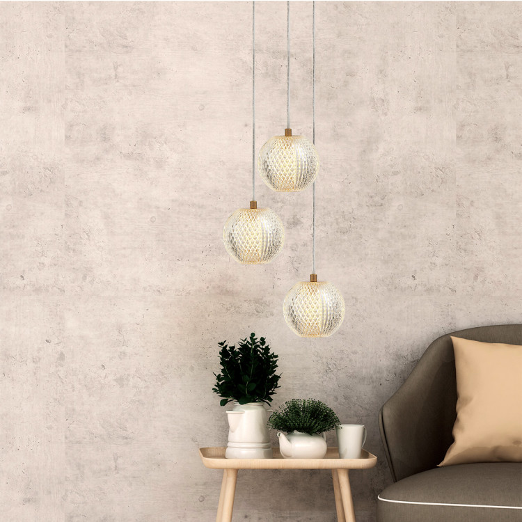 Diamond 3 wisząca złota - 7558