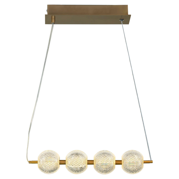 Diamond 4 linia wisząca złota - 7560