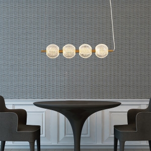 Diamond 4 linia wisząca złota