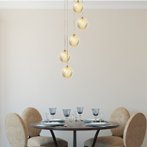 Diamond 5 wisząca złota