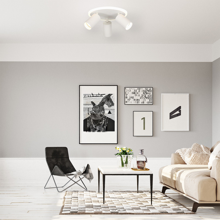 Plafon Parma 3 okrągły biały 3xGU10 LED CCT - 7582