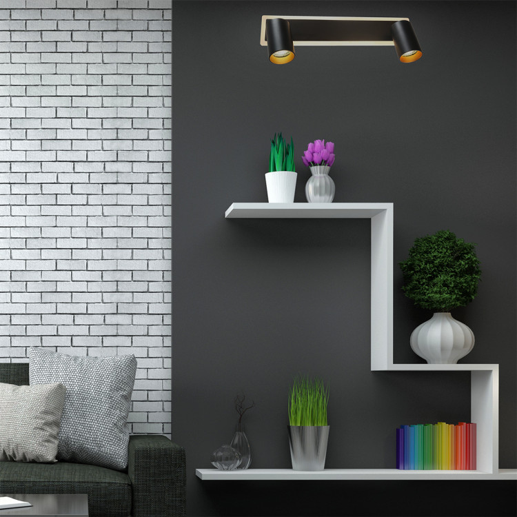 Spot Parma 2 czarny 2xGU10 LED CCT - 7617