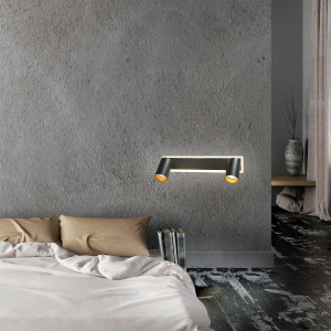 Spot Parma 2 czarny 2xGU10 LED CCT