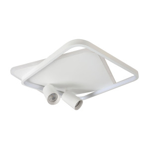 Plafon Parma 2 kwadratowy biały 2xGU10 LED CCT