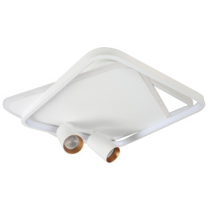 Plafon Parma 2 kwadratowy biały 2xGU10 LED CCT