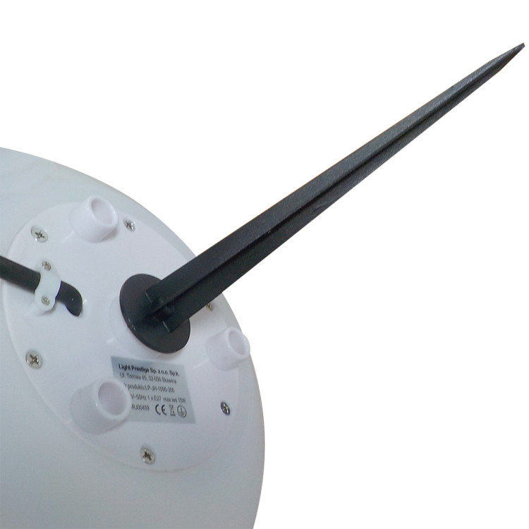 Lampa ogrodowa Gaja 40 cm biała 1xE27 - 7765