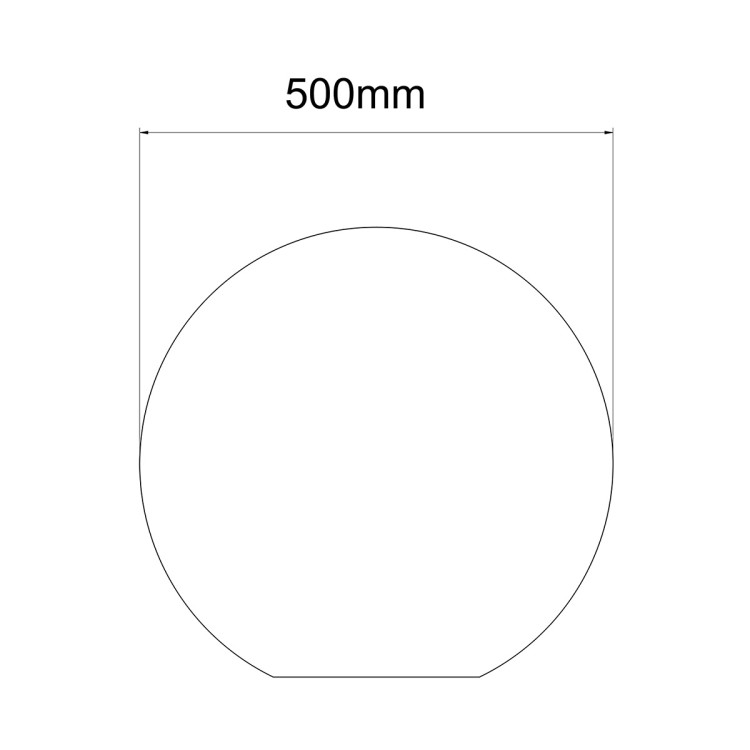 Lampa ogrodowa Gaja 50 cm biała 1xE27 - 7769