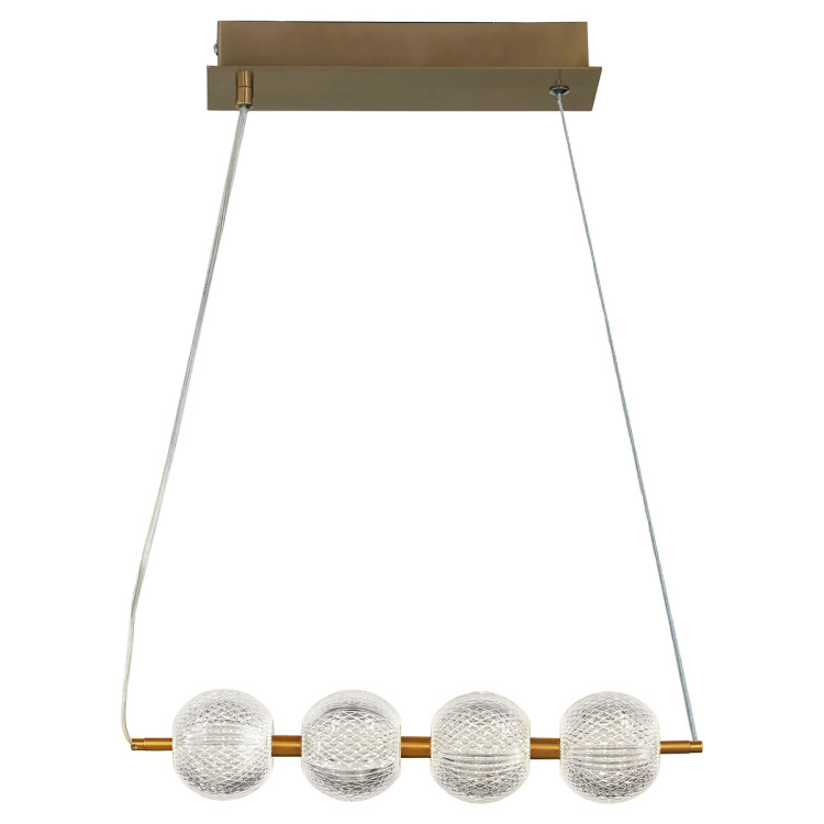 Diamond 4 linia wisząca złota - 7781