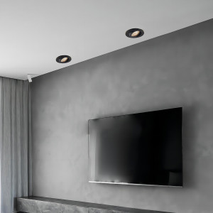 Ruchome oczko podtynkowe Lagos czarne IP20 1xGU10