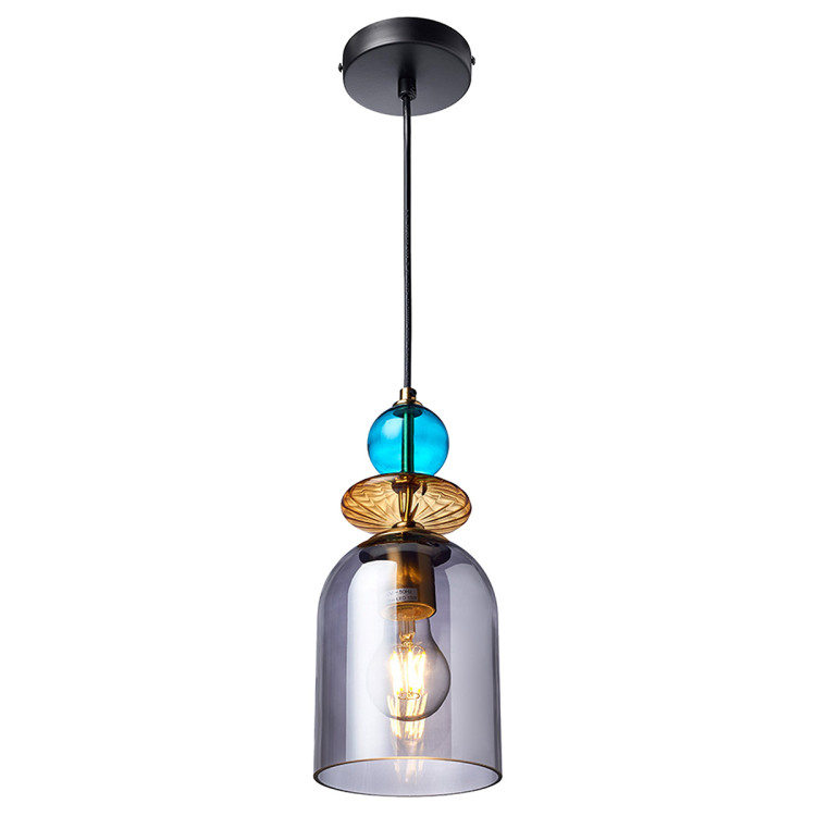 Lampa wisząca Tropea dymna 1xE27 - 8156