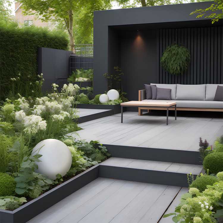 Lampa ogrodowa Gaja 40 cm biała 1xE27 - 8174