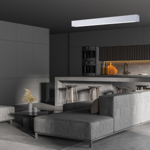 Lampa sufitowa Ibros 120 cm biała 36W IP44 LED CCT