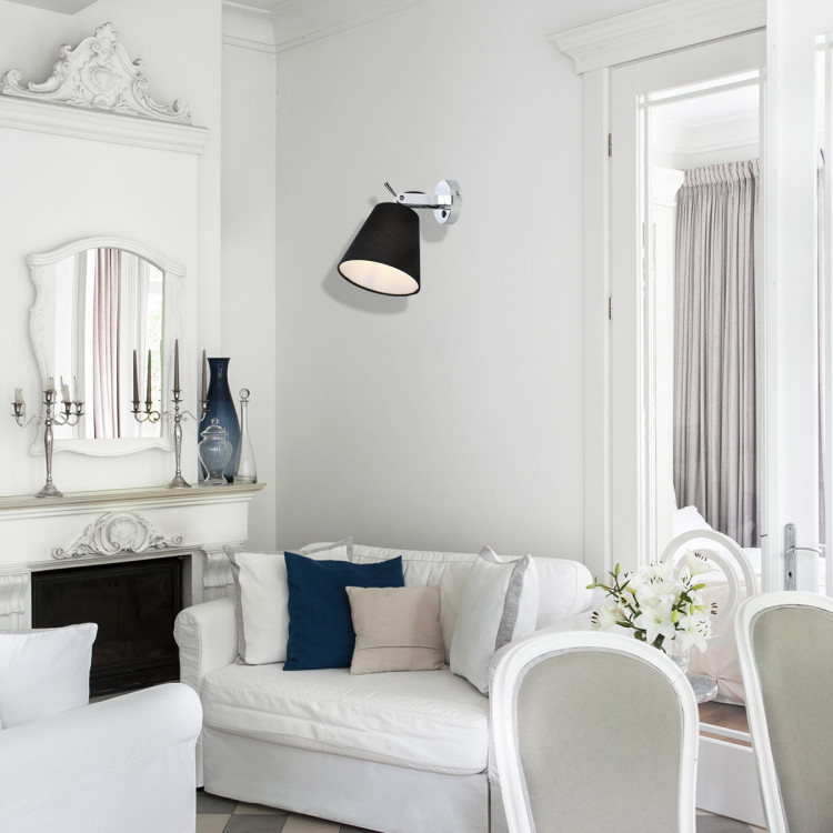 Kinkiet Bali czarny 1xE27 - 8261