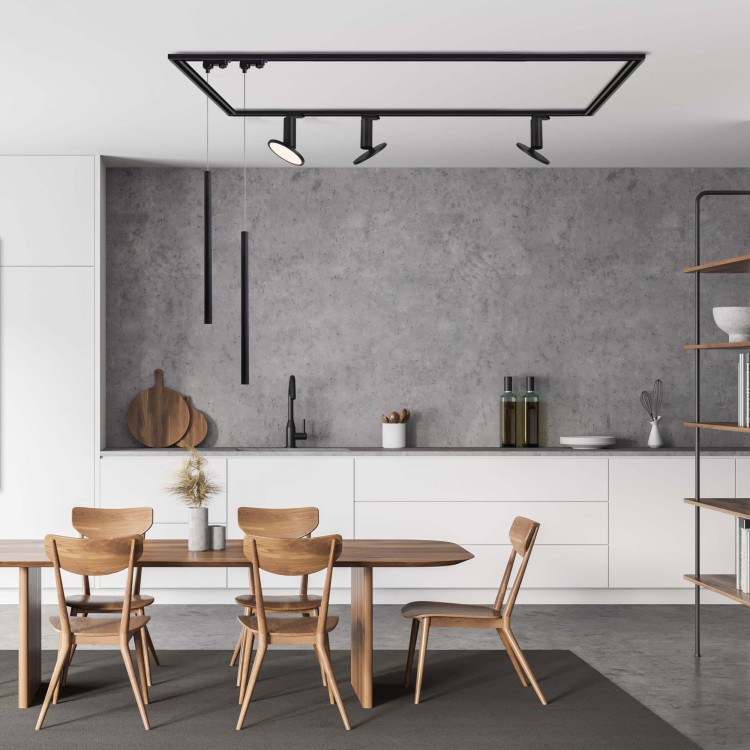 Zestaw oświetlenia szynowego Aquilion SET 1F czarny LED 3000K - 8301