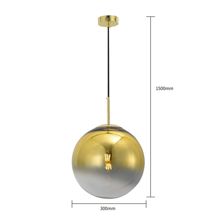 Lampa wisząca Palla złota 1xE14 - 8404