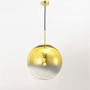 Lampa wisząca Palla złota 1xE14
