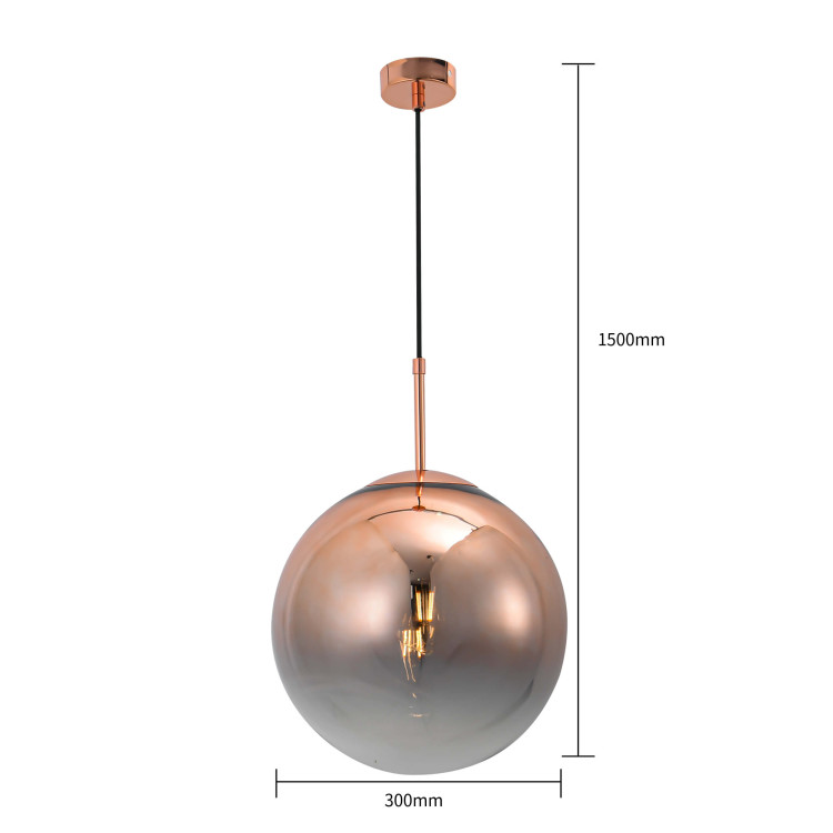 Lampa wisząca Palla miedziana 1xE14 - 8419