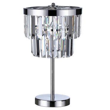 Lampa stołowa Vetro 1xE14 transparentna/srebrna LP-2910/1T