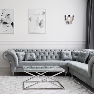 Kinkiet Vetro srebrny 1xE14