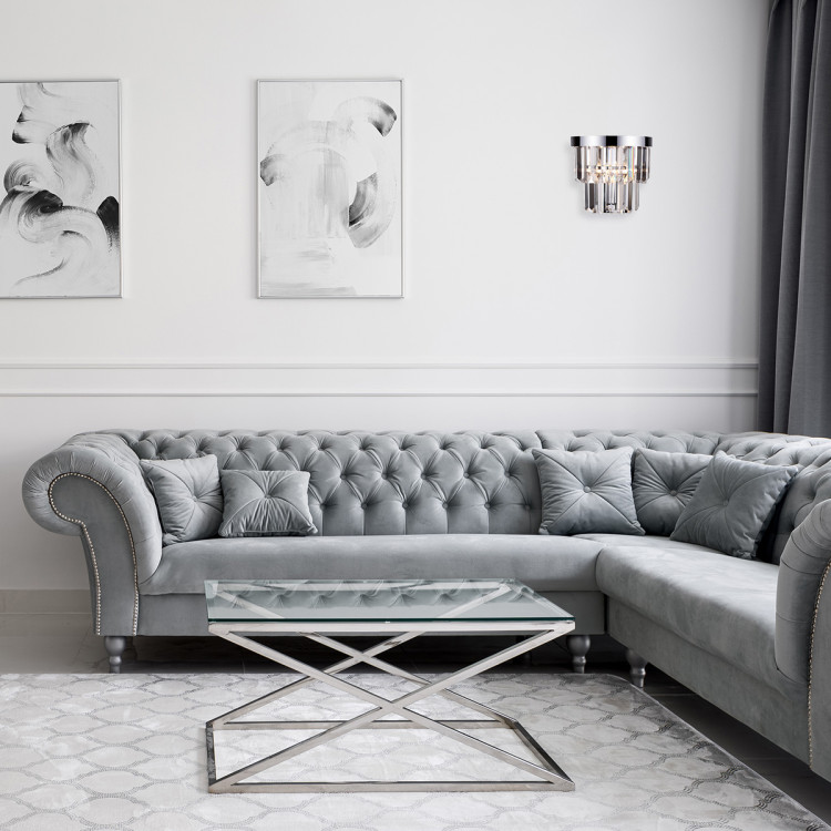 Kinkiet Vetro srebrny 1xE14 - 8451