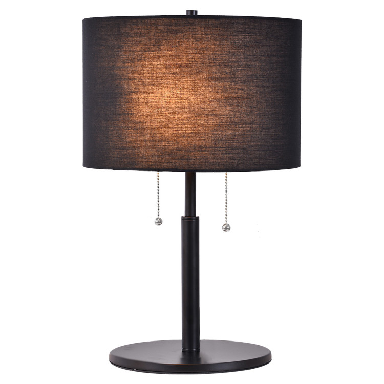 Lampa stołowa Fogo czarna 2xE27 - 8470