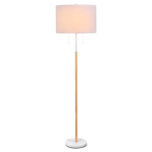 Lampa podłogowa Fogo biała 2xE27