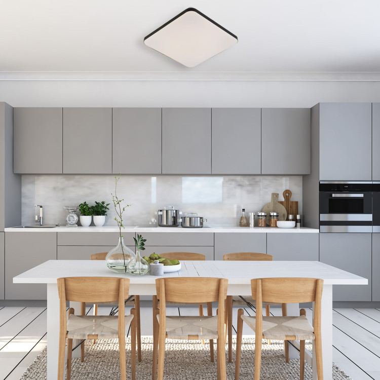 Plafon kwadratowy Babilon 38 cm czarny LED 4000K - 8534