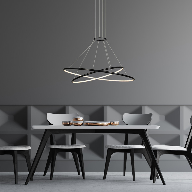 Lampa wisząca Halifax czarna LED CCT - 8543