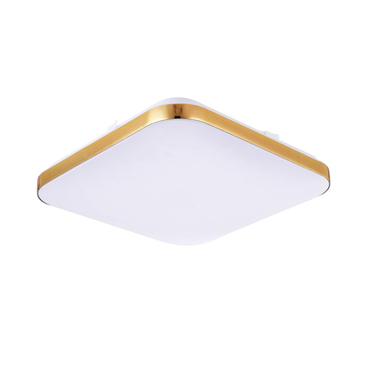 Plafon kwadratowy Babilon 33 cm złoty LED 4000K - 8576