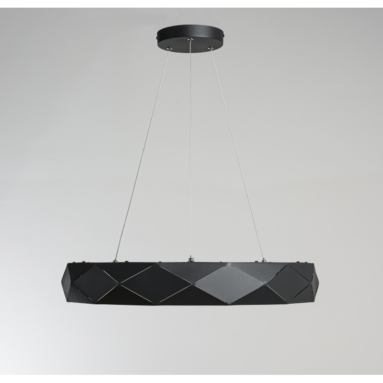 Lampa wisząca Reus czarna LED 4000K - 8625