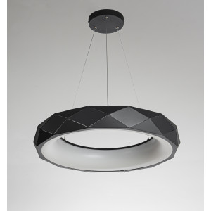 Lampa wisząca Reus czarna LED 4000K