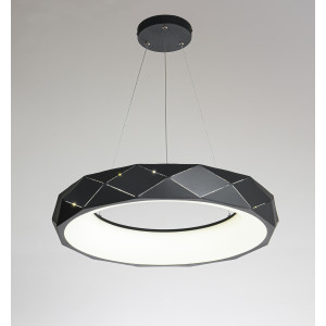 Lampa wisząca Reus czarna LED 4000K