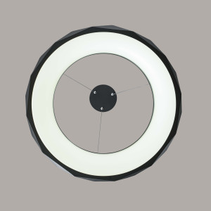 Lampa wisząca Reus czarna LED 4000K