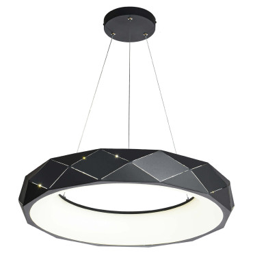 Lampa wisząca Reus 1xLED czarna LP-8069/1P LED BK