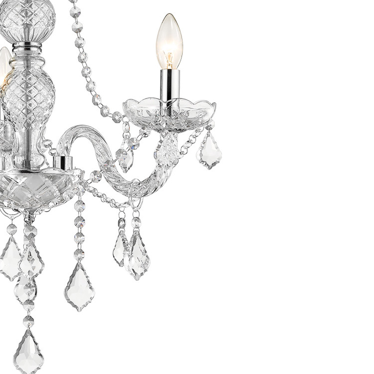 Lampa wisząca Cristallo srebrna 3xE14 - 8729