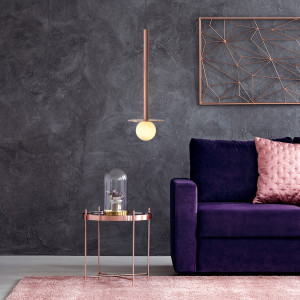 Bolita duża wisząca złota