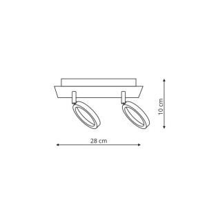 Spot Carrara srebrny LED 3000K