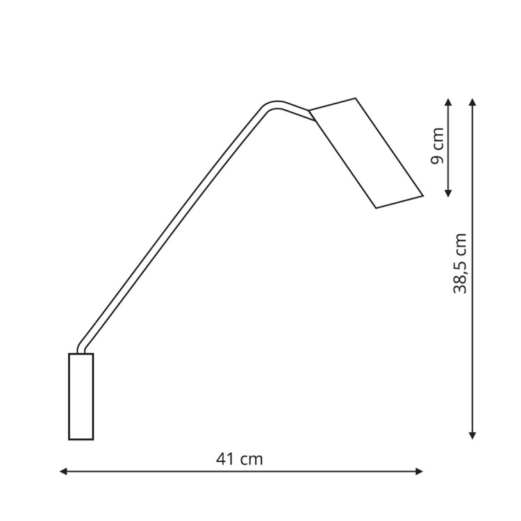 Kinkiet z wysięgnikiem Futuro biały 1xGU10 - 8862