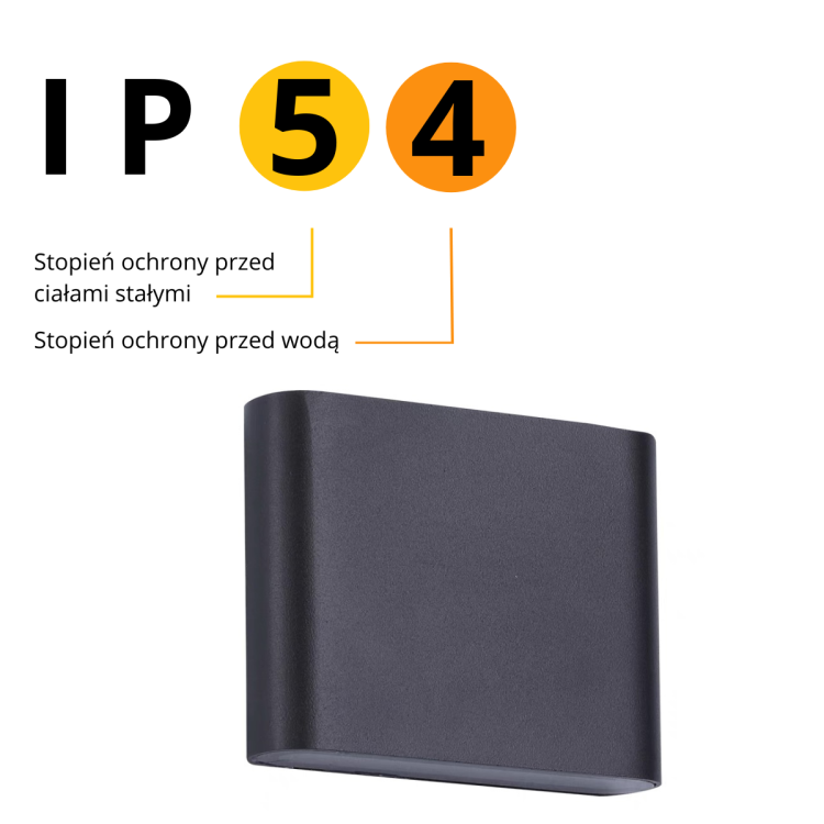 Kinkiet Sapri czarny LED 4000K - 8877