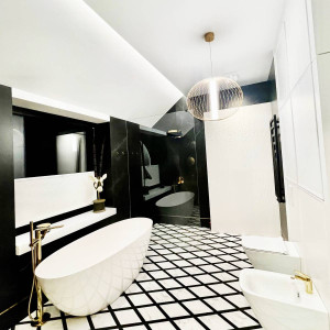 Lampa wisząca Treviso czarna LED CCT