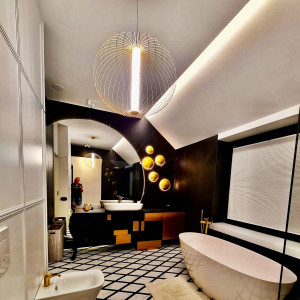 Lampa wiszaca Treviso czarna LED 3000K