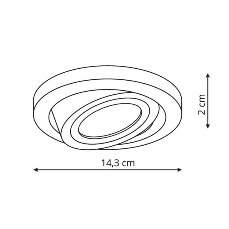 Ruchome oczko podtynkowe Nero czarne 1xGU10 - 8936