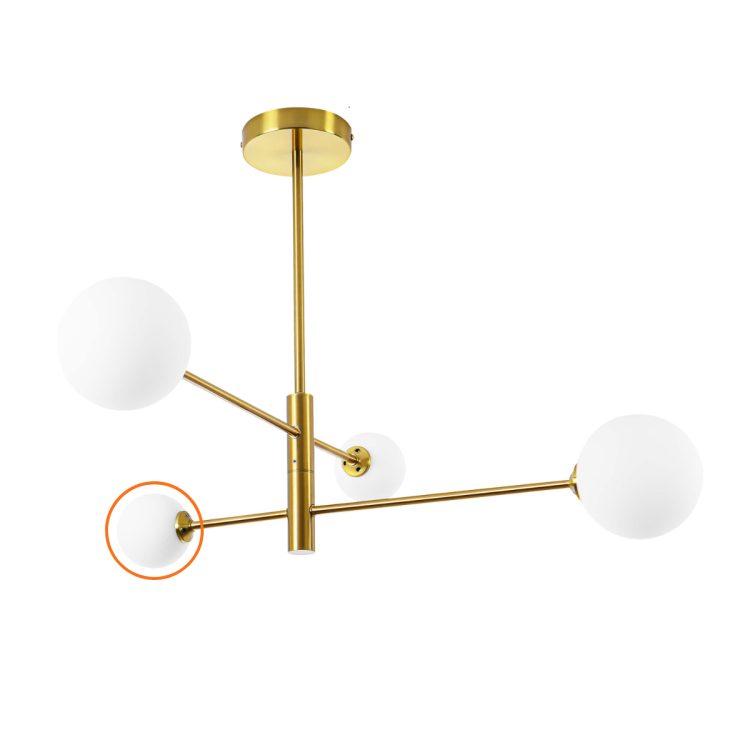 Zapasowy mały klosz Dorado 4 i 6 - 8944